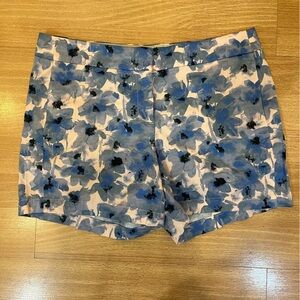 J. Crew Blue and Black Patterned Shorts